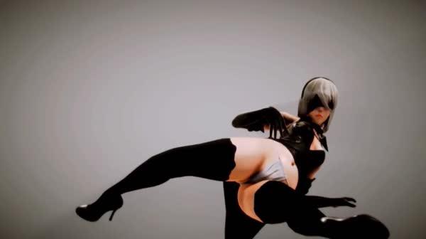 最火爆EXGA游戏《尼尔机械纪元》战斗女神2B小姐姐系列同人作品收藏版2 爆操战斗女神 高清1080P首发完整版